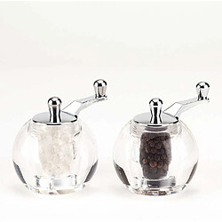 Bioflon 6918S Moulin à sel Elba 9 cm acrylique chrome