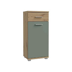 Forte Pharma CMPK072M934 Meuble bas 40,2 x 28,9 x 87,6 cm Chêne artisan Vert sauge