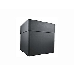 Pot de fleur carré Carel gris anthracite 39 x 39 x 39 cm - Eda