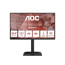 AOC 24E4U Écran 23,8 pouces Full HD 120 Hz IPS Noir