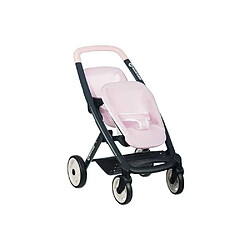 Smoby Maxi-Cosi Poussette jumeaux Rose pour poupons 42 cm