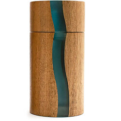 bisetti Positano 13 cm Moulin à poivre acacia résine bleue