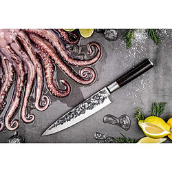 Forged SEBRA Couteau de chef 20,5 cm Acier 440C Manche Dalbergia