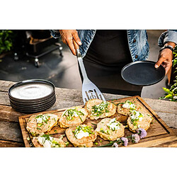 Forged CHURRASCO Spatule à trous 38,5 cm inox manche bois d'olivier EAN 8720039628090