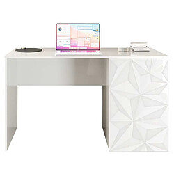 Nada Bureau compact avec caisson - Blanc