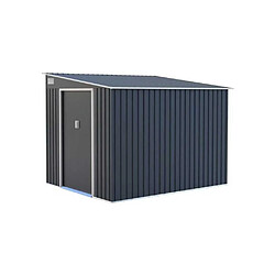 L'Inconnu TORONTO Abri de jardin 5,52 m² acier gris anthracite kit d'ancrage