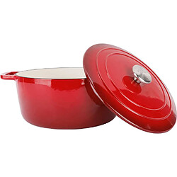 Cosy&Trendy REF.i-517720968 Cocotte 28 cm fonte émaillée 6,9 L Rouge