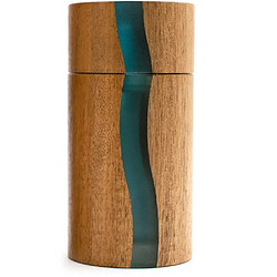 bisetti Positano 13 cm Moulin à sel acacia résine bleue