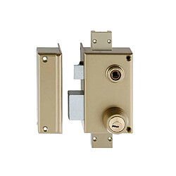 Heracles MX 4511 Y8C Serrure en applique 3 points verticale fouillot gauche or