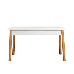 Nada Table à manger rectangulaire - Pin Atlantique / blanc