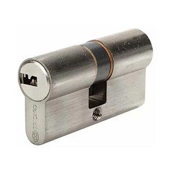 Bricard Cylindre de serrure double entrée - Argent
