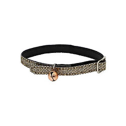 Aime 100% Naturel AIM3281019020631 Collier chat pailleté nylon rouge ajustable 18–28 cm