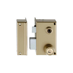 Heracles MX 4511 Y8C Serrure en applique 3 points verticale fouillot gauche or