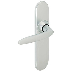 Vachette 051182 Poignée sur plaque Jazz entraxe 195 mm bec de cane chromé velours plaque 215 x 41 mm