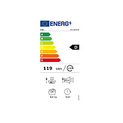 Sèche-linge pompe à chaleur 60cm 8kg blanc - D3H18D93W - BEKO