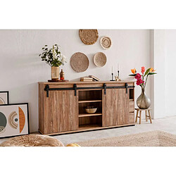 Kein Hersteller Marrakesch 51A Buffet 180x87x40 cm décor Valhalla chêne / Milford kiefer pas cher