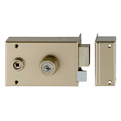 Heracles MX4554 HQ2 Serrure en applique monopoint horizontale fouillot gauche finition or