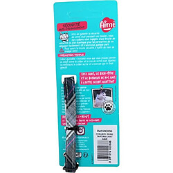 Avis Collier pour chat - AIME - Tartan rose - Jean bleu, fleur caramel, grelot doré