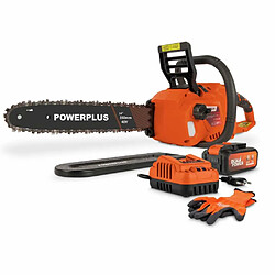 DUAL POWER POWDPGCSS2 Tronçonneuse 40 V Guide 350 mm Batterie incluse