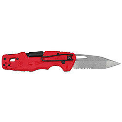 Milwaukee 4932492454 Couteau pliable Fastback 5-en-1 lame inox partiellement dentelée