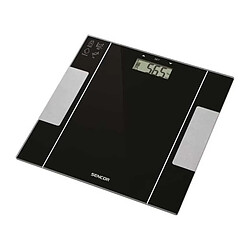 Sencor SBS 5050BK Pèse-personne impédancemètre verre trempé 150 kg