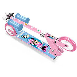 Mickey Minnie MN432042 Trottinette pliable enfant Minnie 2 roues Rose plateau aluminium