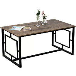 Formes ALIN Table 160x90 cm Noyer/Noir Table à manger rectangulaire