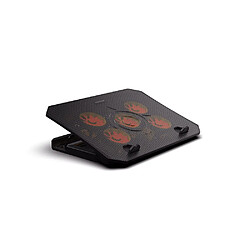NOVA gaming GA115 Uranus Support ventilé pour PC portable jusqu'à 16 pouces Noir Orange
