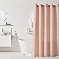 Rideau de douche gauffré - Pink - Polyester - 180 x 200 cm - 12 crochets - UTILITY - TODAY