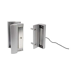 Locinox MAG-3000-ZILV Ventouse électromagnétique 300 kg 12/24V poignée argent