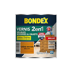 Bondex 420500 Vernis 2-en-1 Chêne moyen brillant 250 ml