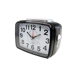 KATIMEX 2391 Réveil de chevet quartz compact blanc