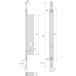 Stremler Serrure à larder 2 points