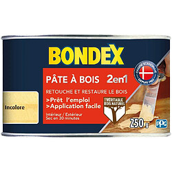 Bondex Pâte à bois 2 en 1 incolore aspect mat 250 g