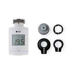 Delta Dore TRV 1.0 Adapt Tête thermostatique pour radiateurs à eau 57x101x57 mm Tête thermostatique connectée TRV 1.0 Adapt avec adaptateurs - DELTA DORE (DDO 6050649)