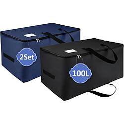 Vendos85 sac de rangement pliable - Noir