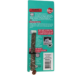 Avis Collier pour chat - AIME - Bling Bling pailleté - Nylon rouge, grelot argenté