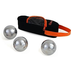 Kooki K-RO - Jeu de trois boules de pétanque - 720 g - Boules brossées et gravées