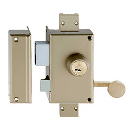 Heracles MX-4510 Y8C Serrure 3 points en applique verticale tirage gauche or