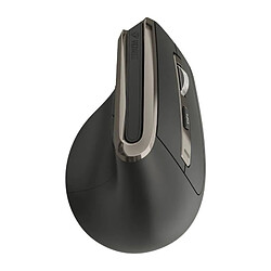 YEE RUN YMS 5040 ERGO PRO Souris verticale ergonomique sans fil noire accents métalliques
