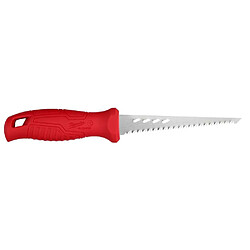 Milwaukee 4932479783 Couteau à guichet 150 mm lame inox 8 dents poignée surmoulée rouge