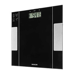 Sencor SBS 5050BK Pèse-personne impédancemètre verre trempé 150 kg pas cher