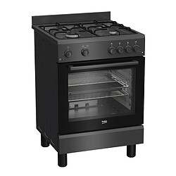 Beko FBG62030GACT Cuisinière gaz 60×60 cm 4 feux 75 L anthracite