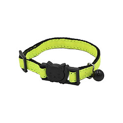 Aime AIM3281019020624 Collier pour chat réglable 18-28 cm jaune fluo paillettes