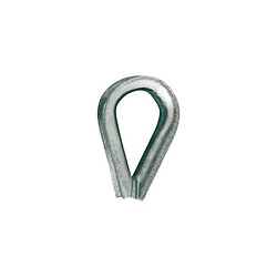 Chapuis 320/5Z Cosse-cœur pour câble 5 mm acier zingué