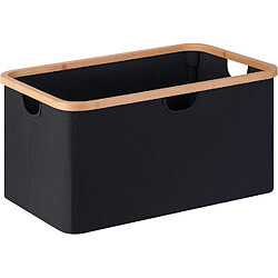 Vendos85 Panier à linge pliable - Noir
