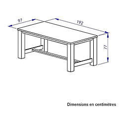Acheter Gami Table à manger rectangulaire - Gris