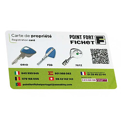 Fichet 75056120 Cylindre monobloc F3D +10 mm doré