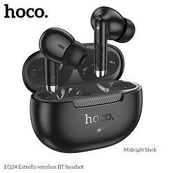 Hoco Ecouteurs Bluetooth sans fil EQ24 Noir avec une autonomie de 7H