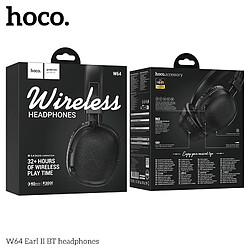 HOCO Casque Earl Bluetooth 5.4 sans fil - Autonomie d'utilisation 32 heures -Noir pas cher